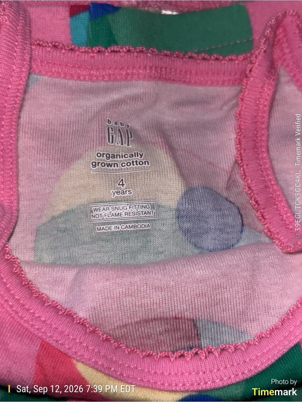 GAP Kids Pink Beach Ball Tank & Shorts Pajama Set 4 years